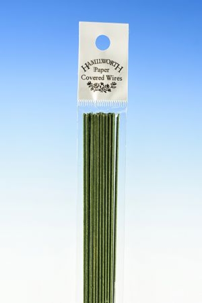Flower Wires Dark Green - 24 Gauge
